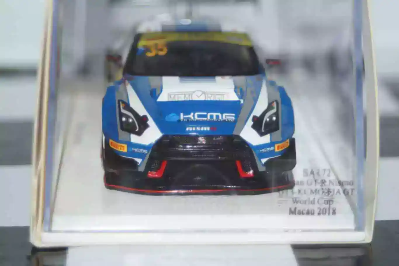 Spark nissan gt-r nismo gt3-kcmg-fia gt world cup macau 2018 sa172 1:43