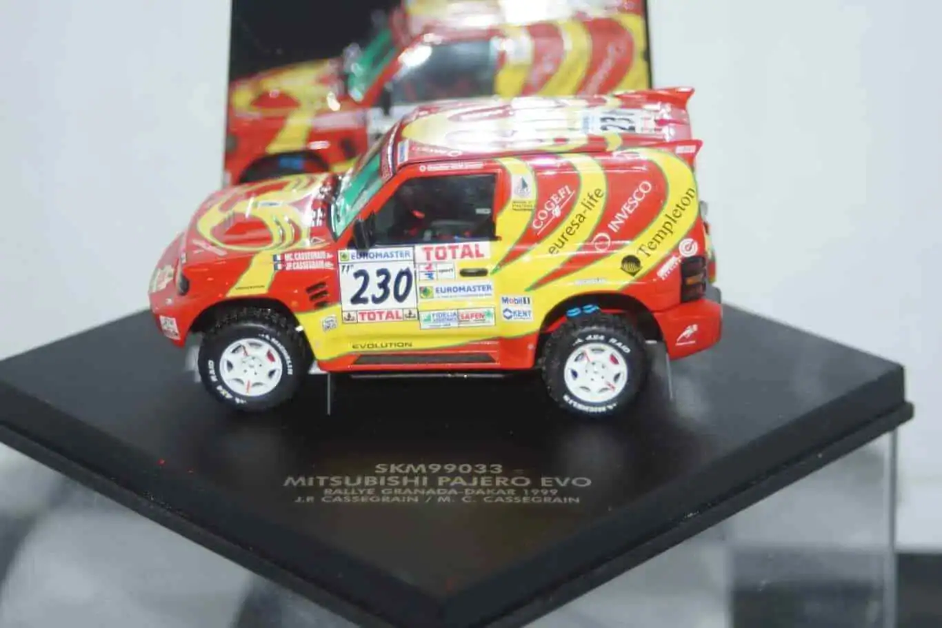 Vitesse skid mitsubishi pajero evo rally granada dakar #230 1999 j.p.cassegrain skm99033