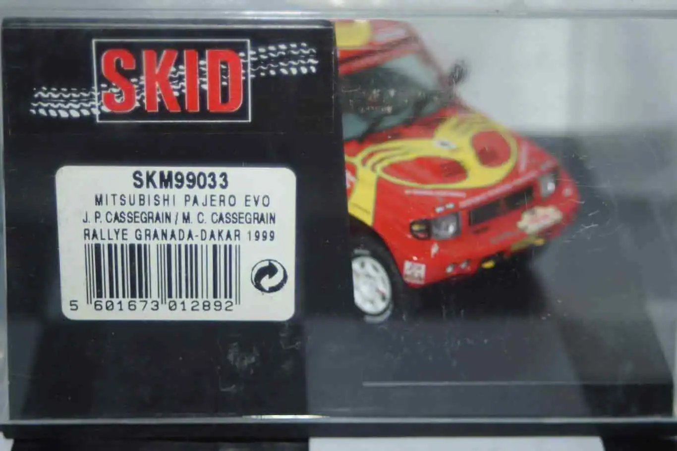 Vitesse skid mitsubishi pajero evo rally granada dakar #230 1999 j.p.cassegrain skm99033