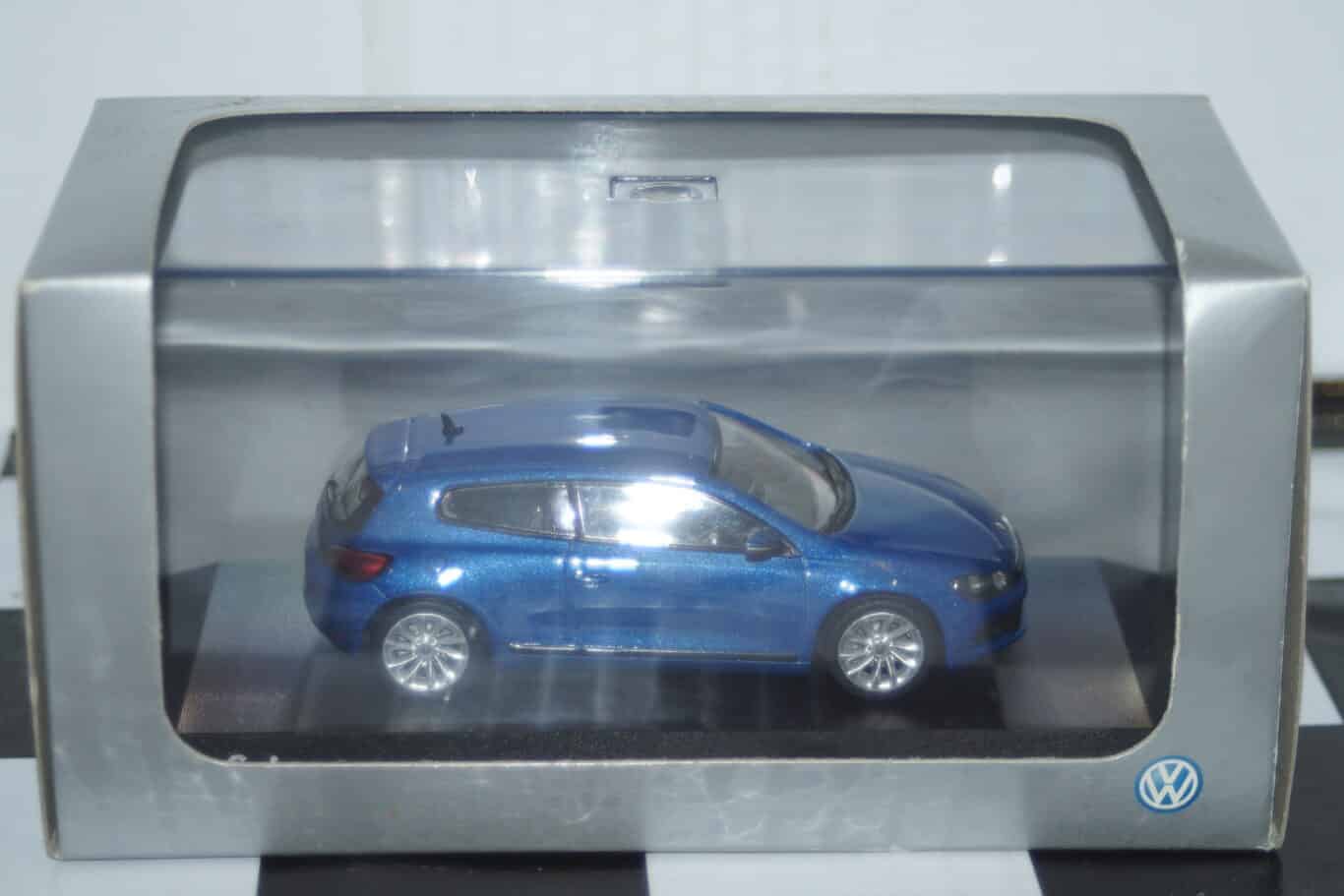 Norev (dealer box) volkswagen scirocco blue 1:43 diecast 1k8099300r5z