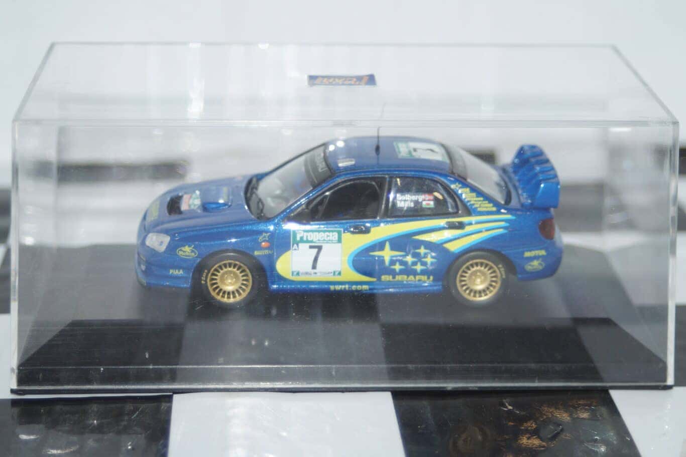 Atlas / ixo subaru impreza wrc new zealand rally solberg #7 1/43rd wrong base-no sleeve