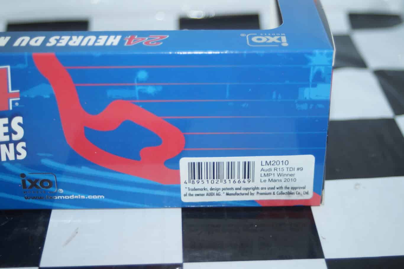 Ixo audi r15 tdi #9 lmp1 winner lemans 2010 ref lm2010 in 1/43rd
