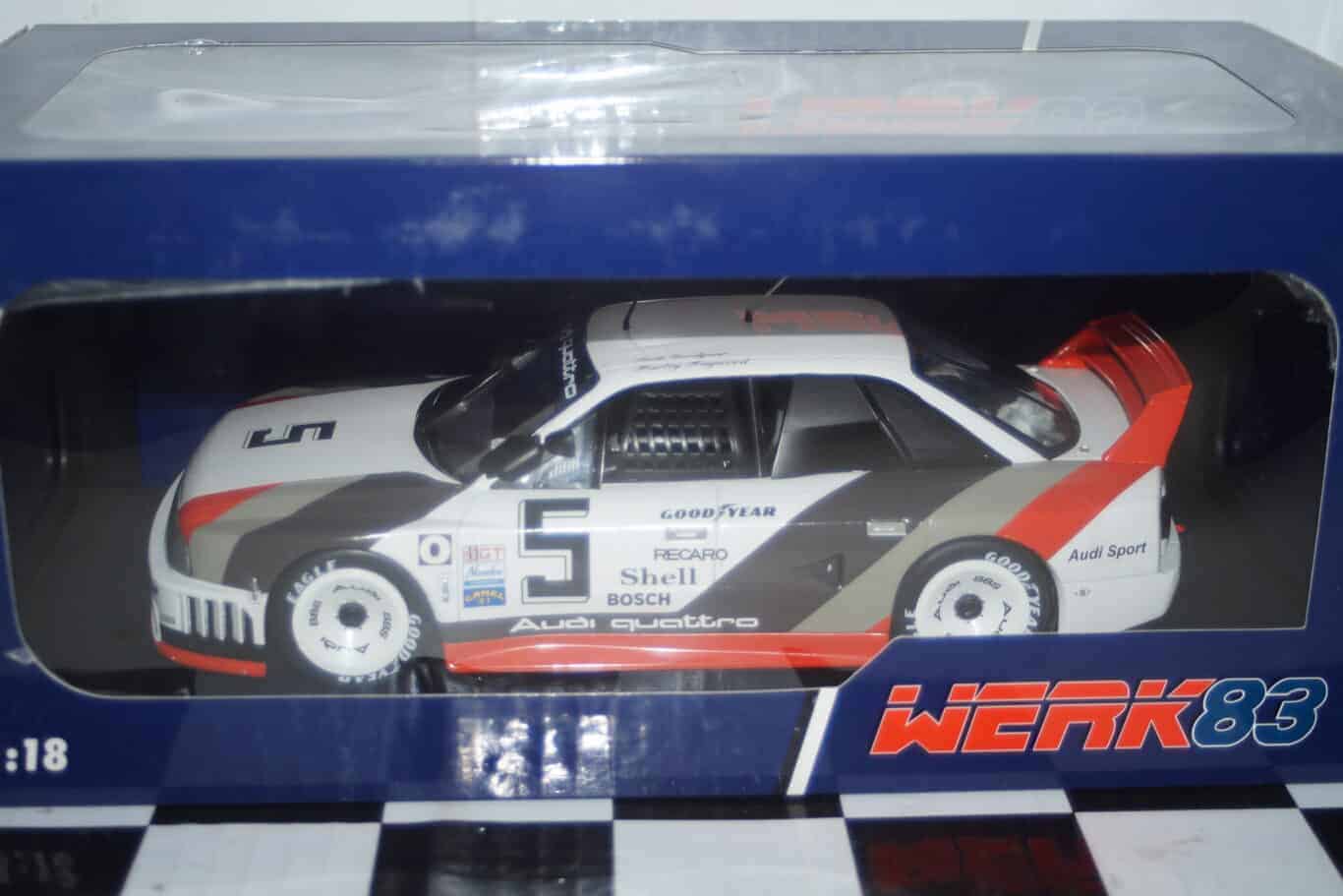 Werk83 audi v8 dtm #45 champion 1991 f.biela 1:18 diecast w1801508
