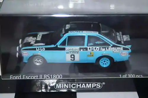 Minichamps ford escort mk2 rs1800 #9 1978 clark/wilson 400 788409 1:43 ltd300