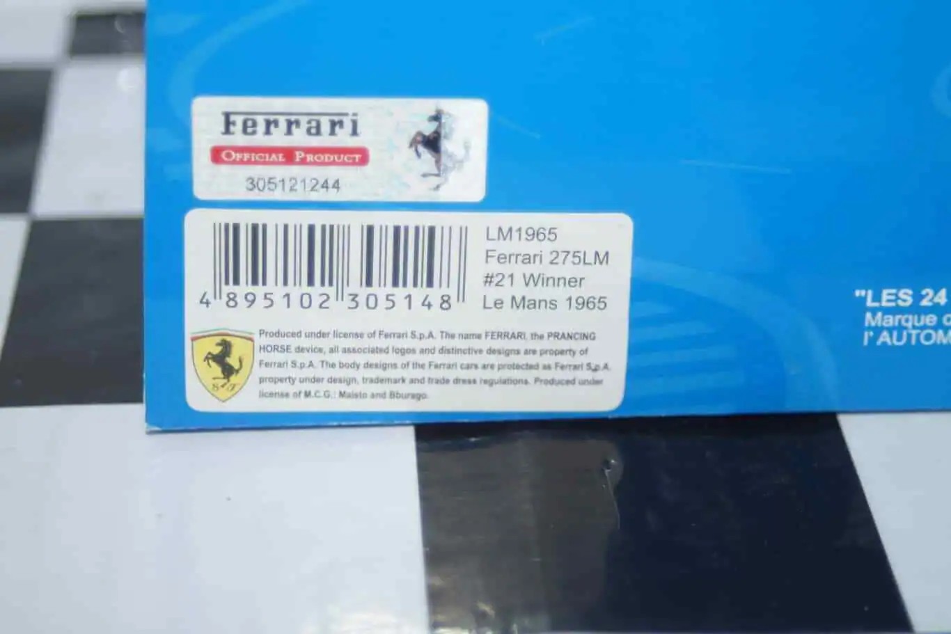 Ixo ferrari 275lm #21 winner le mans 1965 diecast 1:43 lm1965