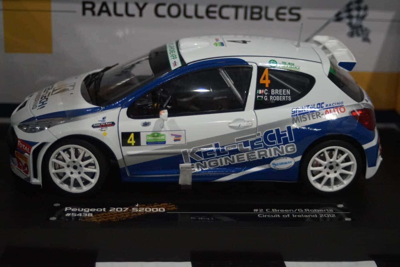 Sunstar peugeot 207 s2000 circuit of ireland 2012 c.breen #4 ltd 1999 1:18 ref 5438