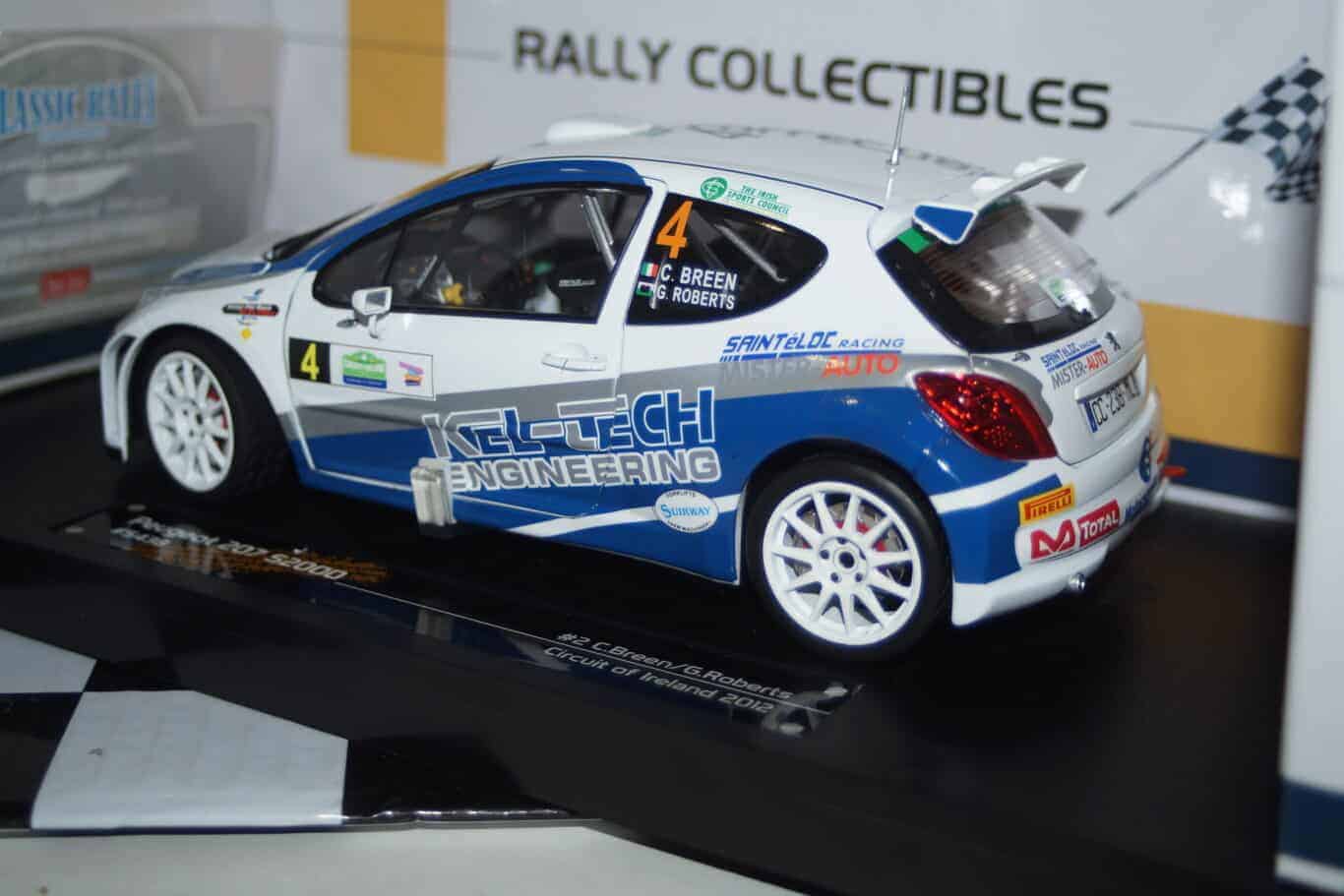 Sunstar peugeot 207 s2000 circuit of ireland 2012 c.breen #4 ltd 1999 1:18 ref 5438