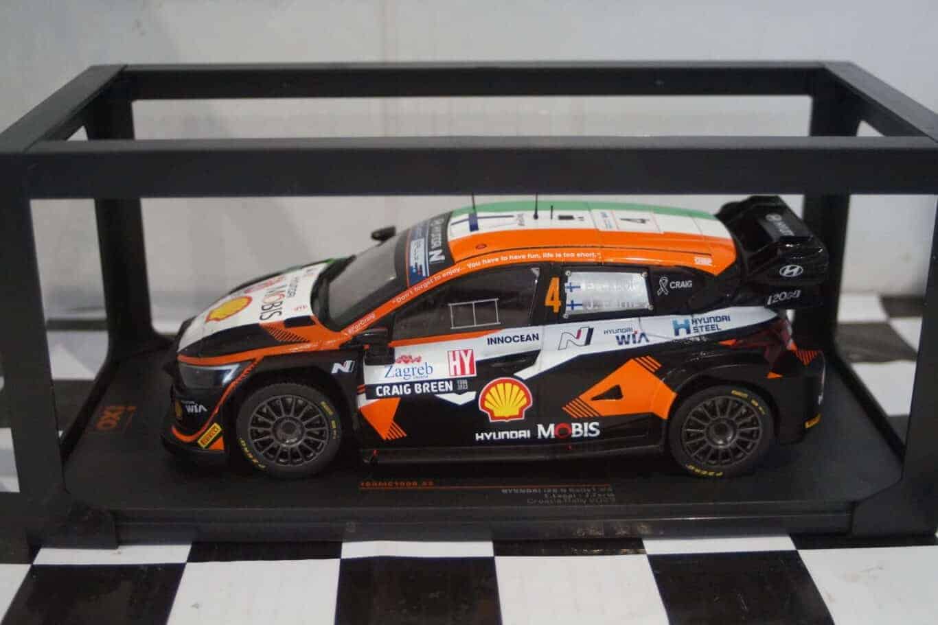 Ixo hyundai i20 rally croatia 2023 #4 e.lappi 1:18 18rmc160b