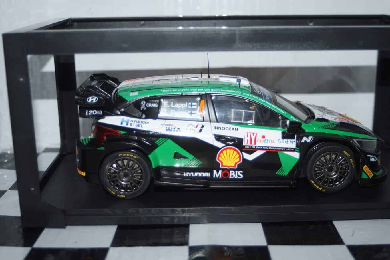 Ixo hyundai i20 rally croatia 2023 #4 e.lappi 1:18 18rmc160b
