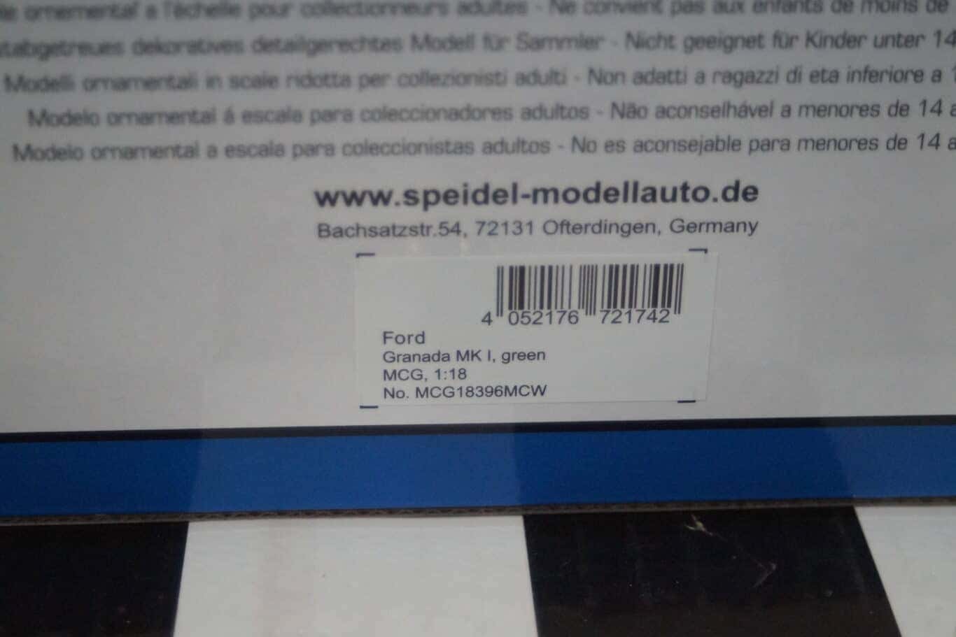 Model car group ford granada mk1 green 1975 mcg18396