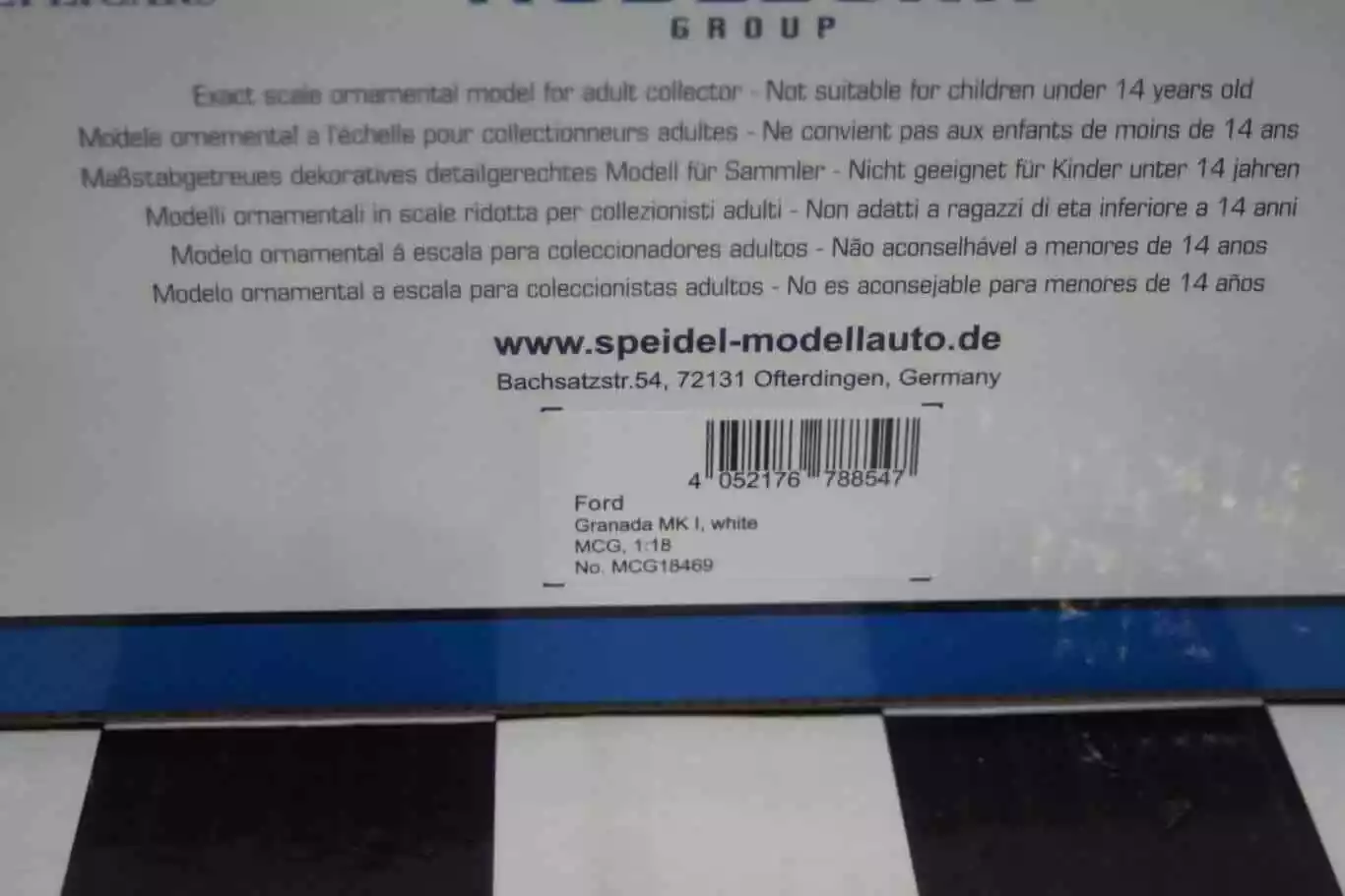 Model car group ford granada mk1 white 1975 rhd uk exclusive mcg18469