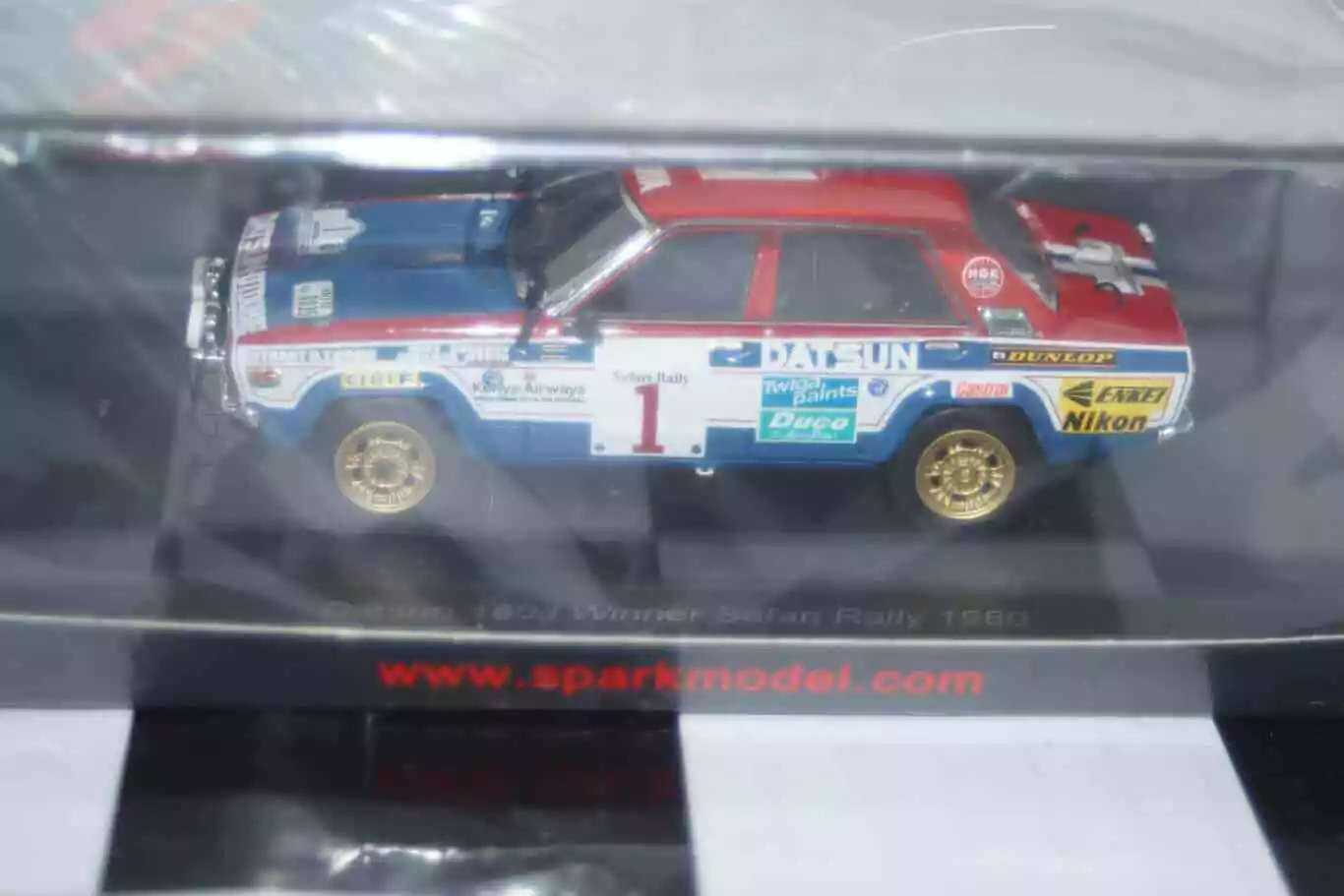Spark datsun 160j winner safari rally 1980 #1 1:43 resin s7767