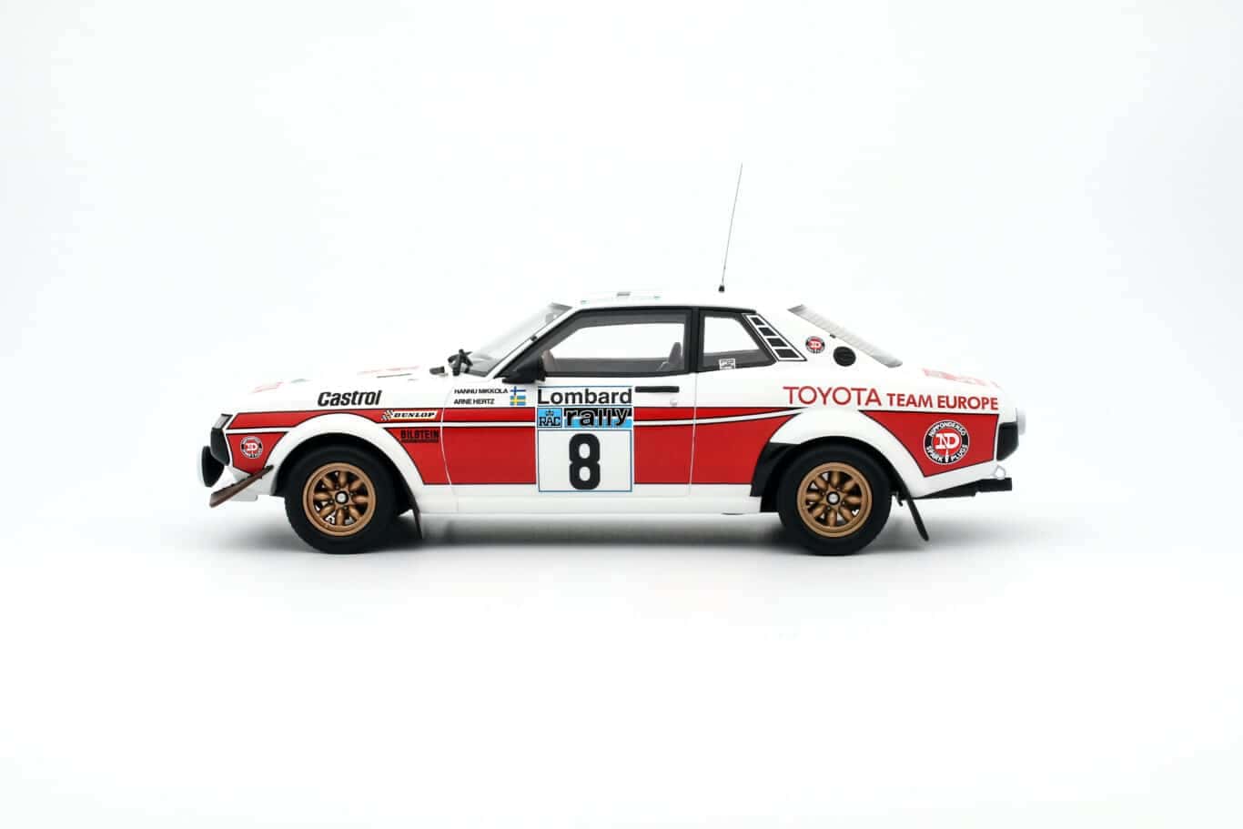 Otto toyota celica ra21 white rac rally 1977 1:18 ot1044