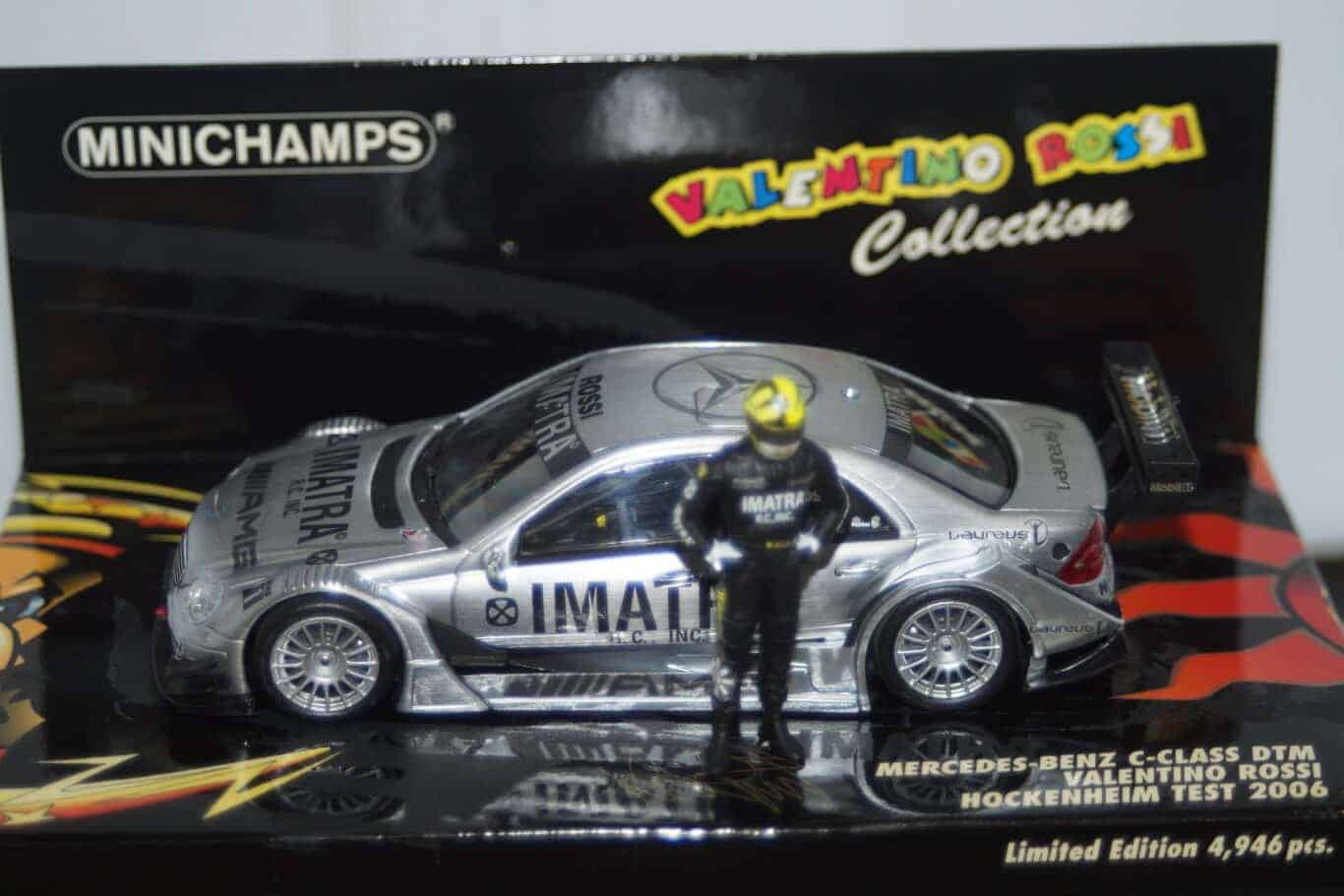 Minichamps mercedes c class rossi hockenheim test 2006 1:43 436 063646