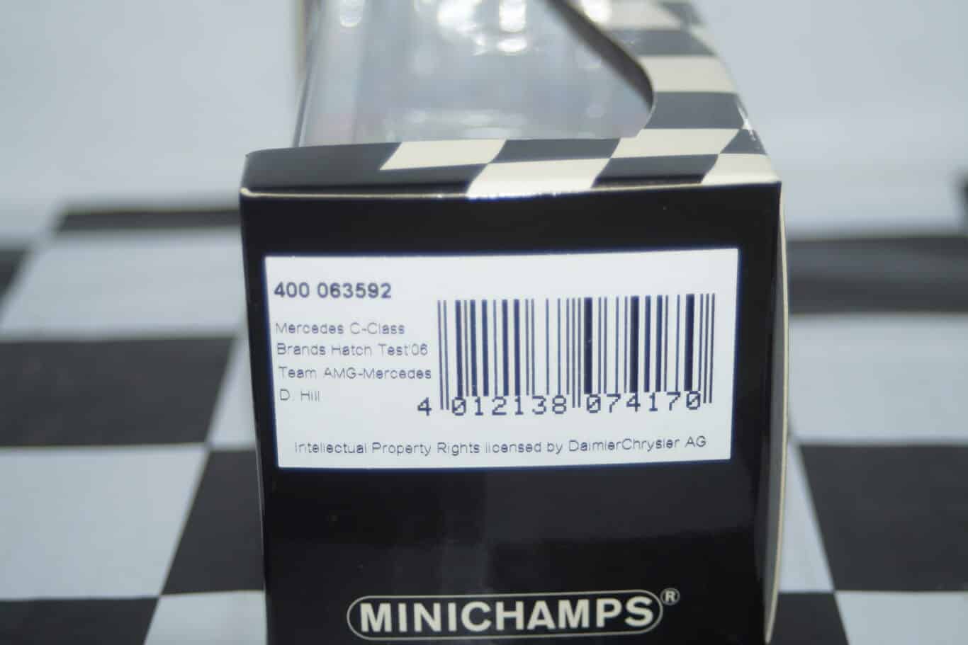 Minichamps mercedes c class brands hatch test'06'  d.hill 400 063592