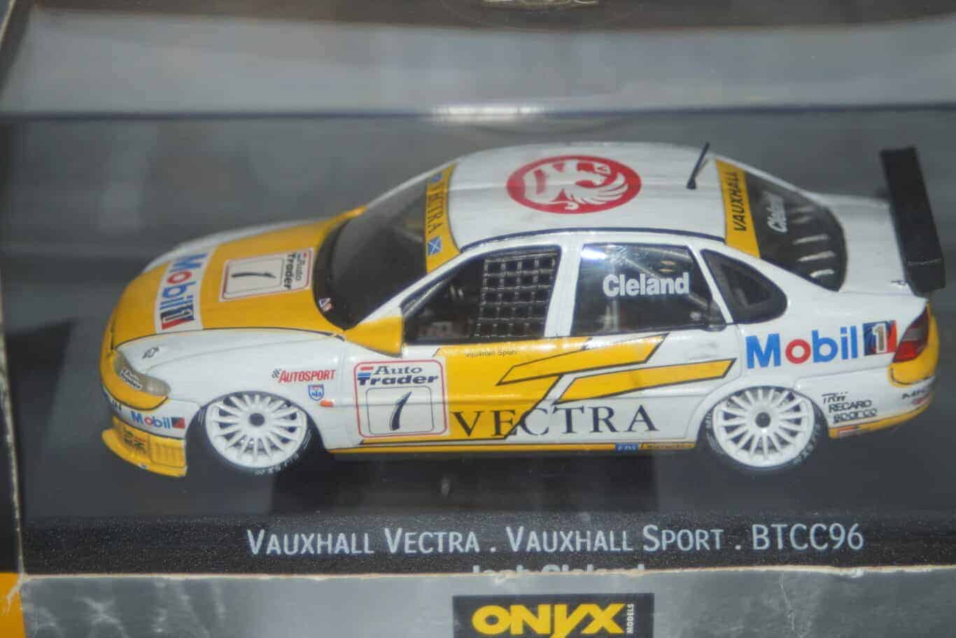Onyx vauxhall vectra btcc 1996 cleland 1:43 scale xt003