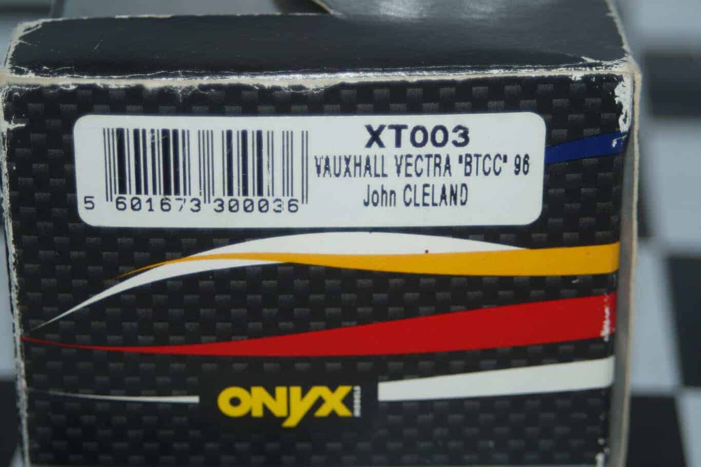 Onyx vauxhall vectra btcc 1996 cleland 1:43 scale xt003