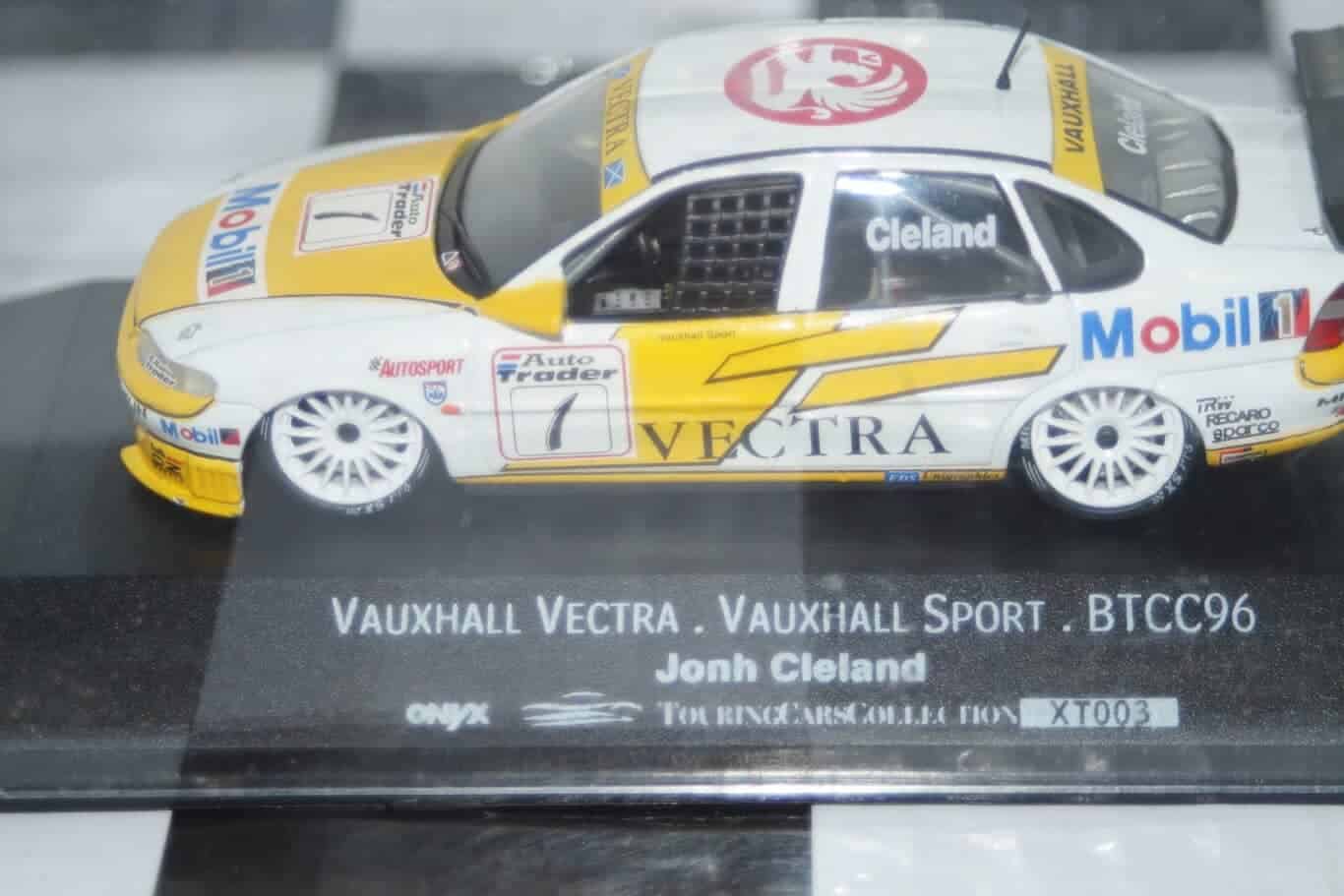 Onyx vauxhall vectra btcc 1996 cleland 1:43 scale xt003