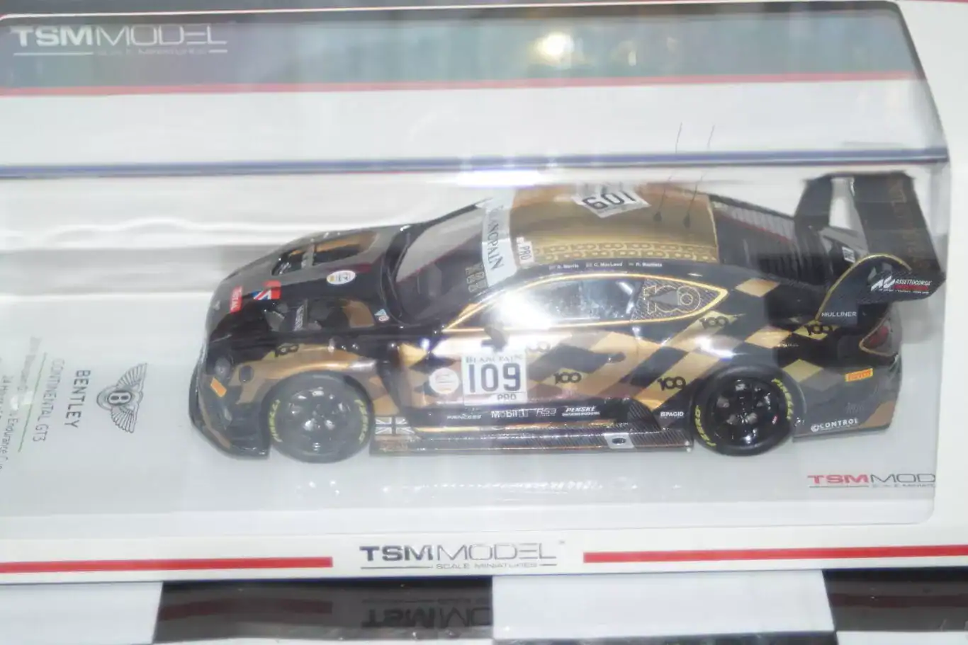 True scale models bentley continental gt3 2019 24hr spa 1:43 resin tsm430491