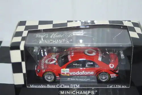 Minichamps mercedes c class brands hatch test'06' d.hill 400 063592