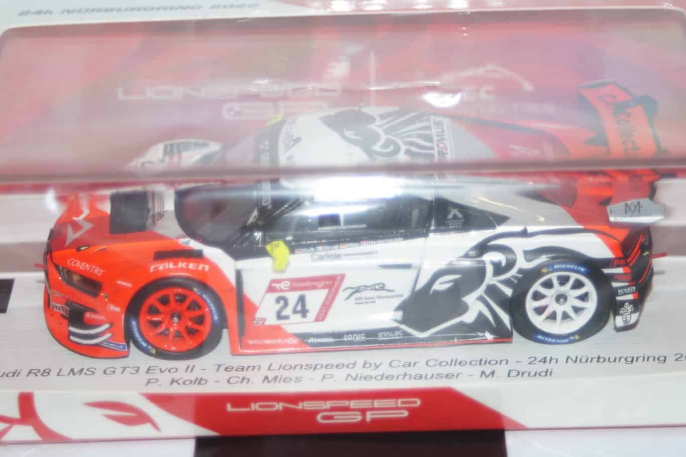 Spark audi r8 lms gt4 sp-x class 24hr nurburgring 2017 #18 1:43 ref sg302