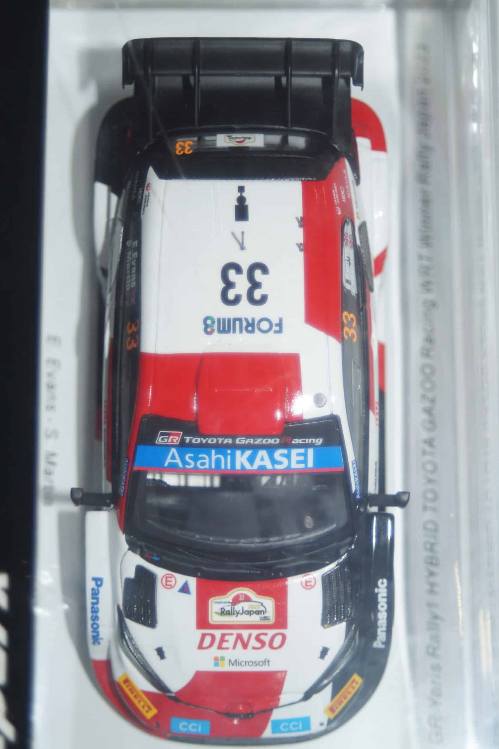 Spark toyota yaris gr rally finland winner 2023 evans #33 1:43 resin s6736