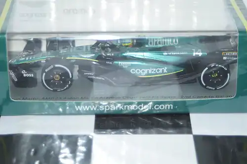 Spark aston martin amr23 2nd canada gp 2023 #14 f.alonso 1:43 ref s8597