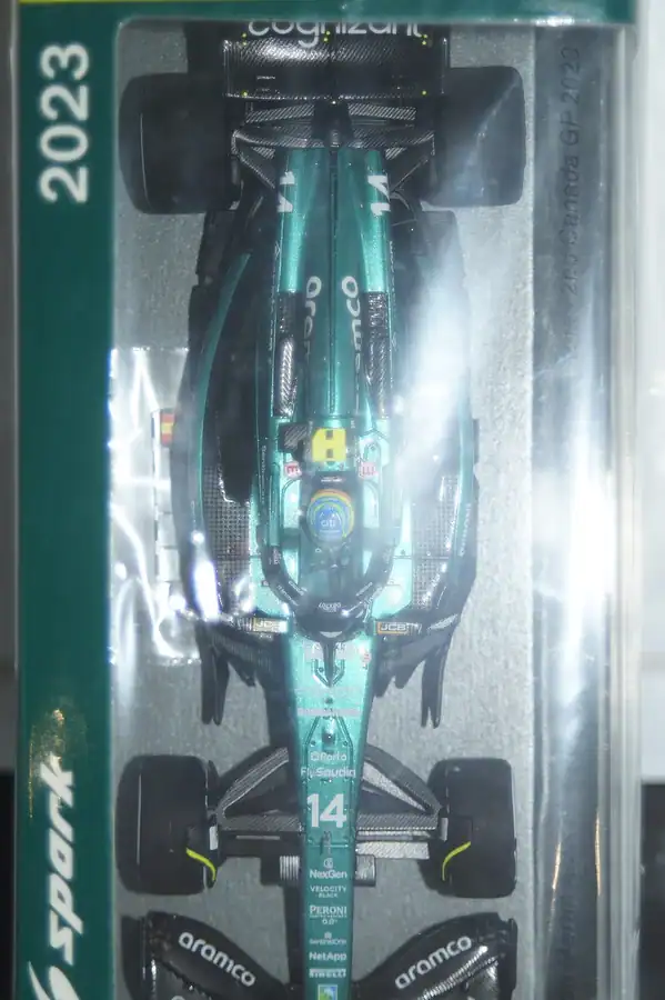 Spark aston martin amr23 2nd canada gp 2023 #14 f.alonso 1:43 ref s8597