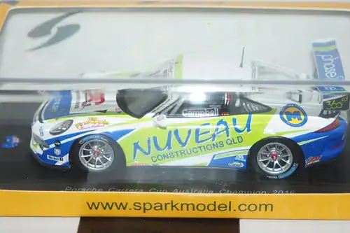 Spark porsche 911 gt3 carrera cup australia champion 2016 #7 1:43 as022