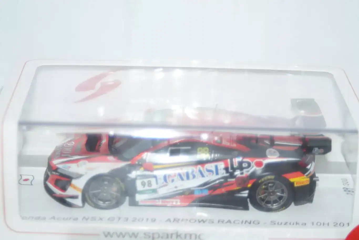 Spark honda acura nsx gt3 suzuka 10h 2019 #98 1:43 resin sj094