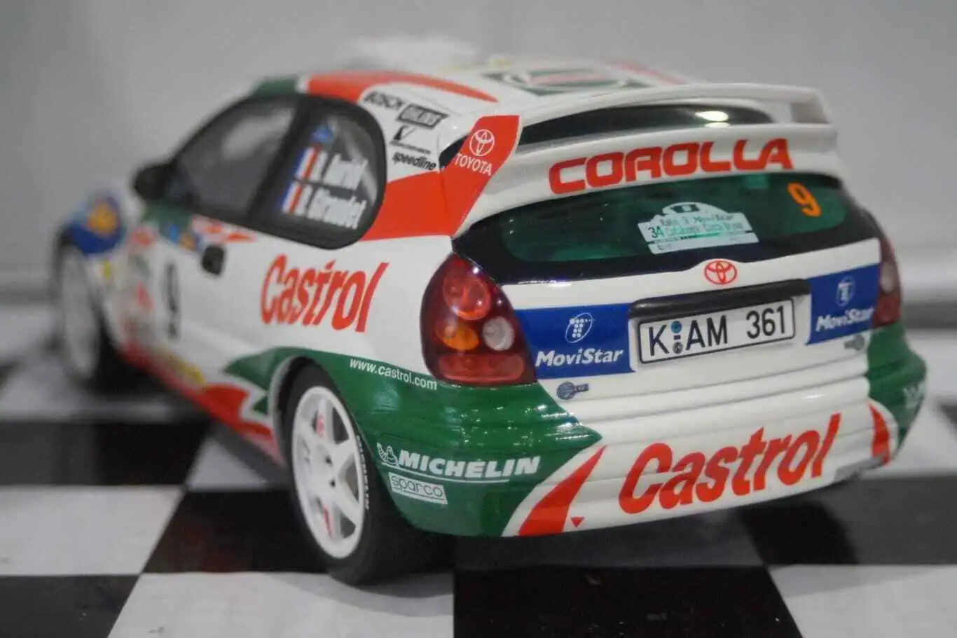 Otto toyota corolla wrc #9 catalunya 1998 auriol  1:18 ot1102