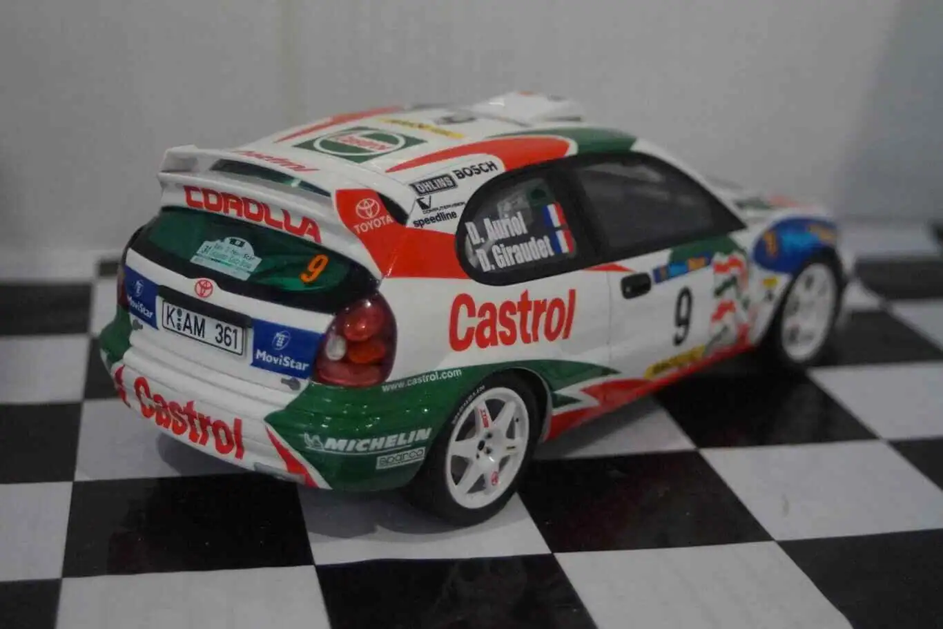 Otto toyota corolla wrc #9 catalunya 1998 auriol  1:18 ot1102