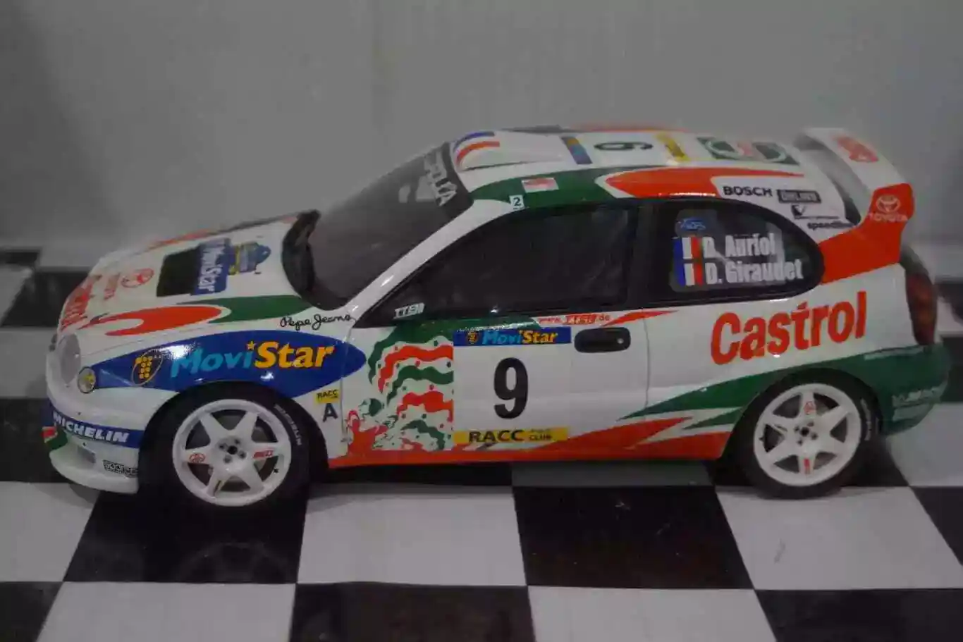 Otto toyota corolla wrc #9 catalunya 1998 auriol  1:18 ot1102