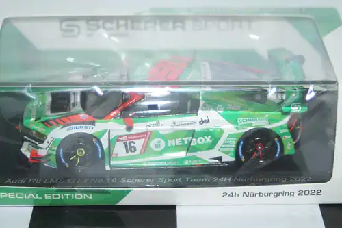Spark audi r8 lms gt3 24hr nurburgring 2022 #16 1:43 ref 20222416