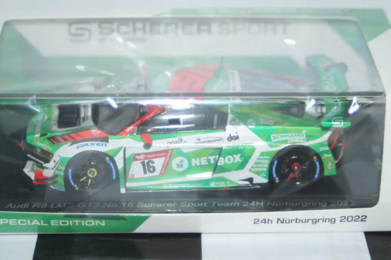 Spark audi r8 lms gt3 24hr nurburgring 2022 #16 1:43 ref 20222416