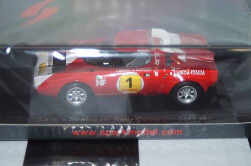Spark lancia stratos hf rally costa del sol #1 1972 munari ref s9071
