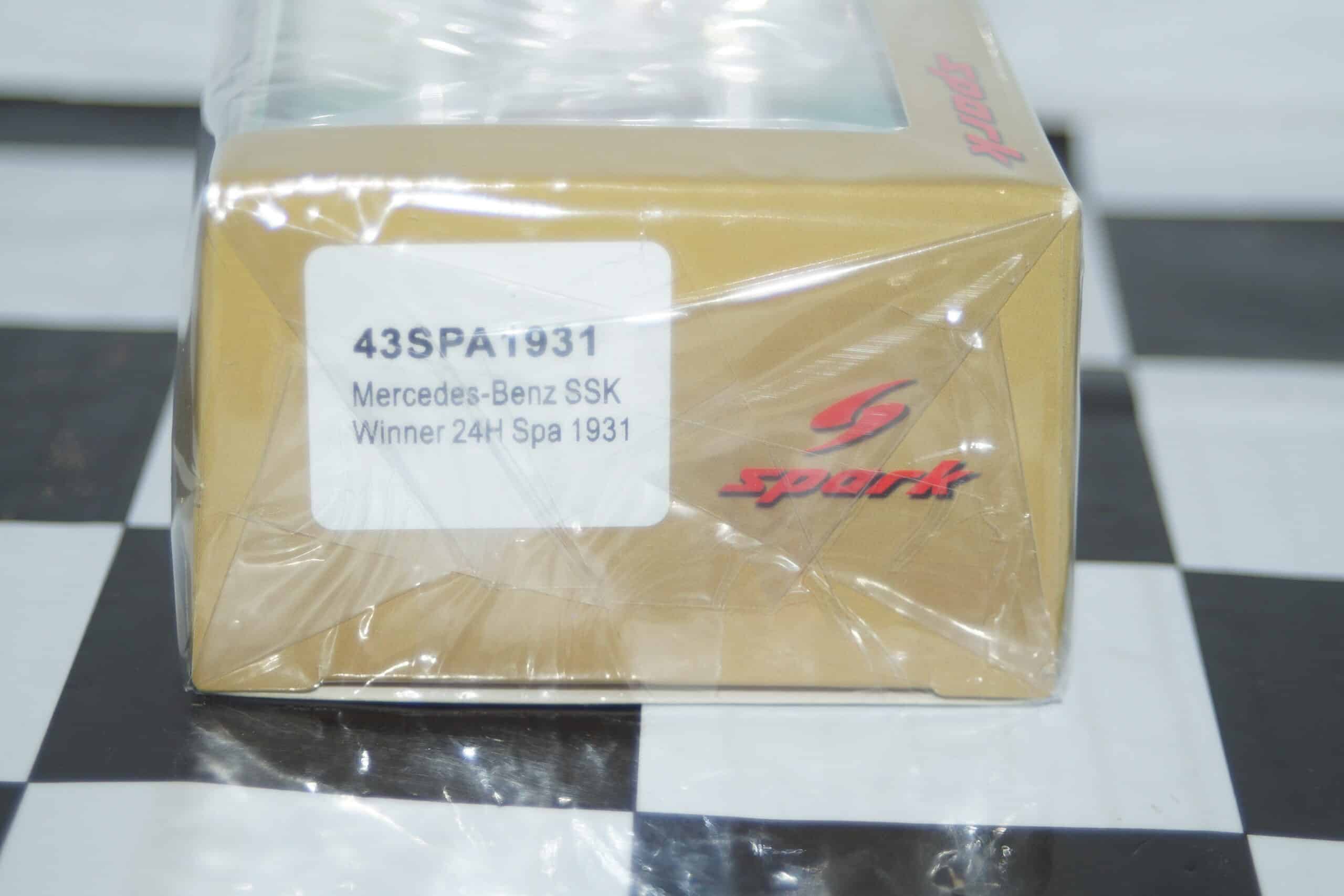 Spark mercedes benz ssk winner 24h spa #2 1931 1:43 43spa1931
