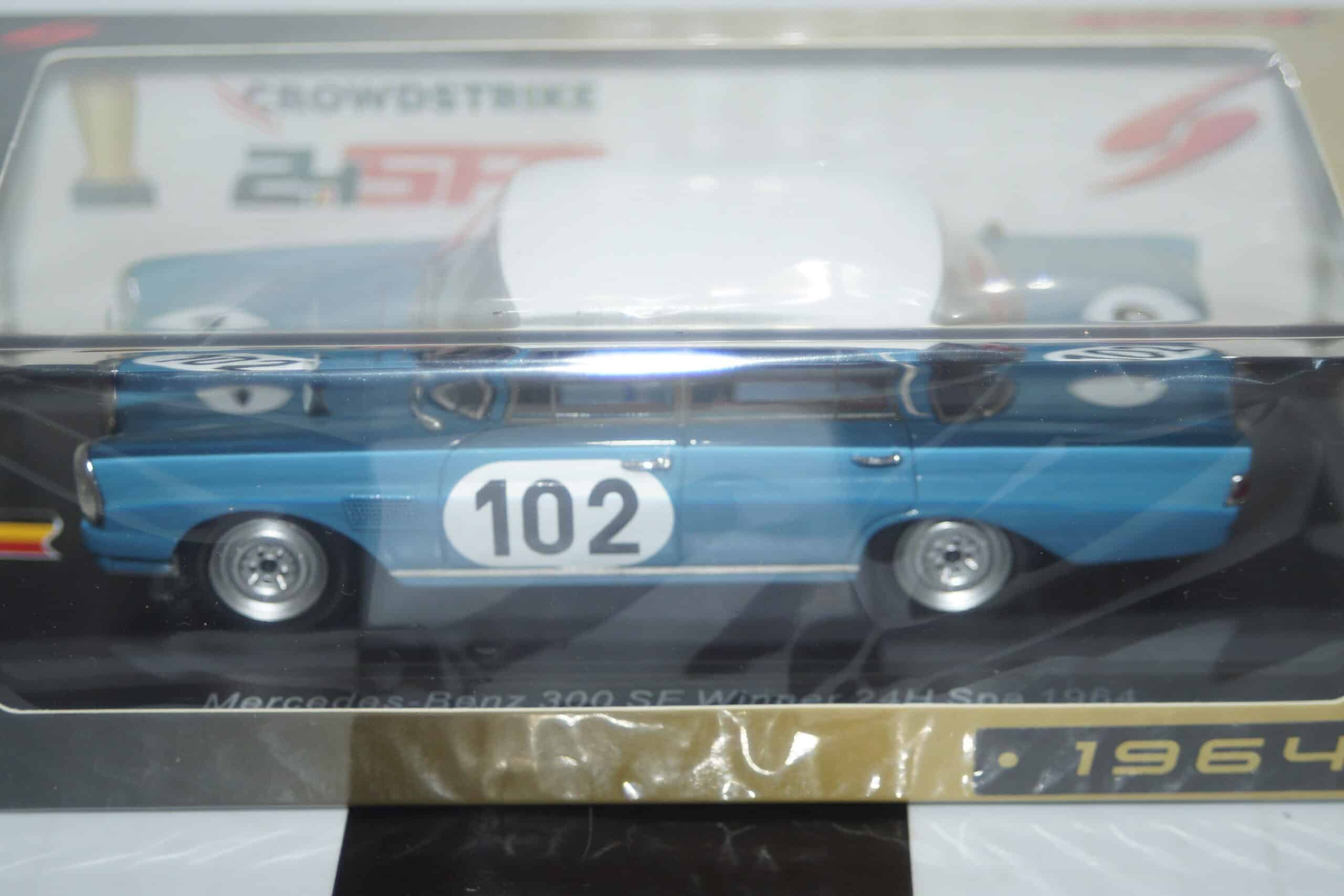 Spark mercedes benz 300 se winner 24h spa #102 1964 1:43 43spa1964
