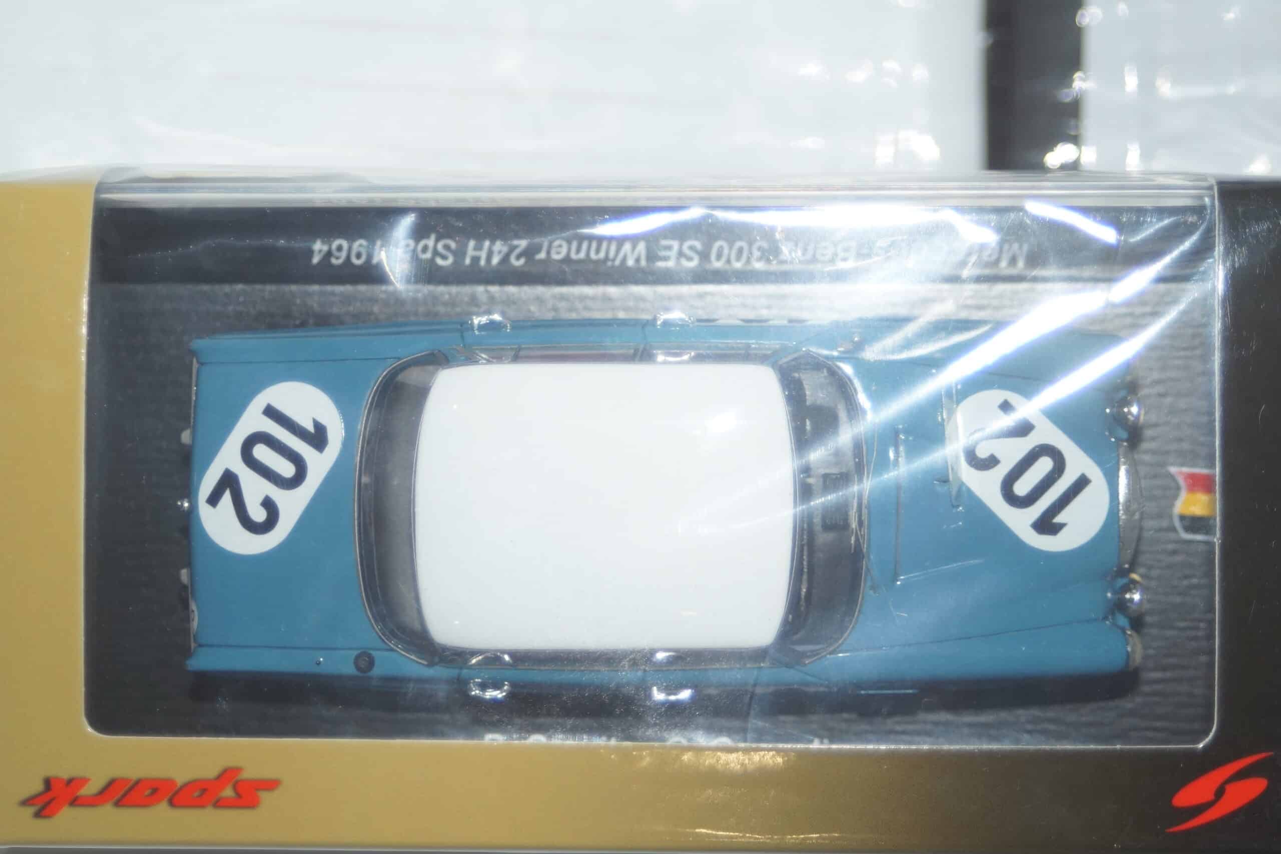 Spark mercedes benz 300 se winner 24h spa #102 1964 1:43 43spa1964