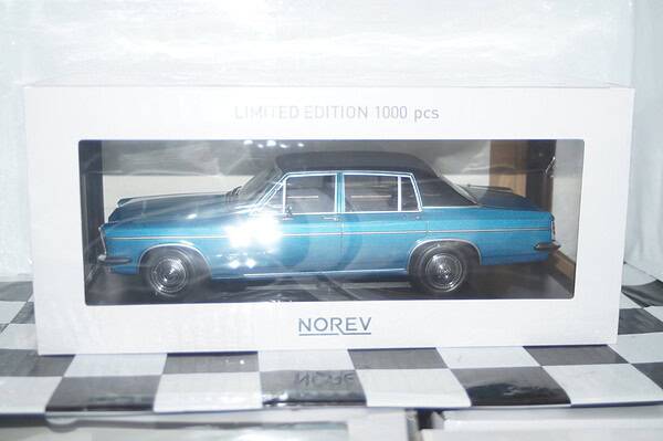 Norev vauxhall opel diplomat v8 1969 blue 1:18 scale 183686
