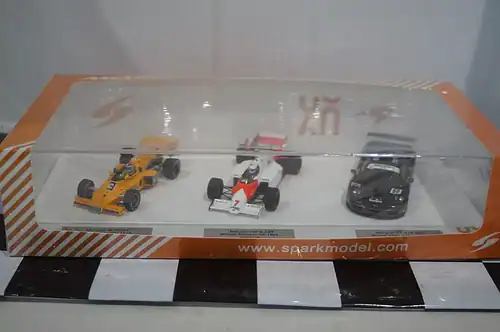 Spark mclaren 3 car set m16c #3 mp4-2 #7 f1 gtr #59 1:43 resin sp529