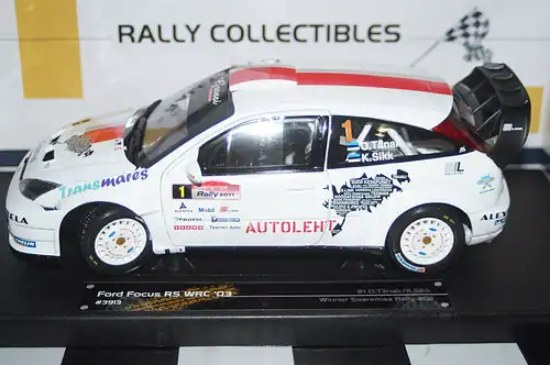 Sunstar ford focus rs wrc 03 tanak #1 winner saaremaa ref 3913 1:18