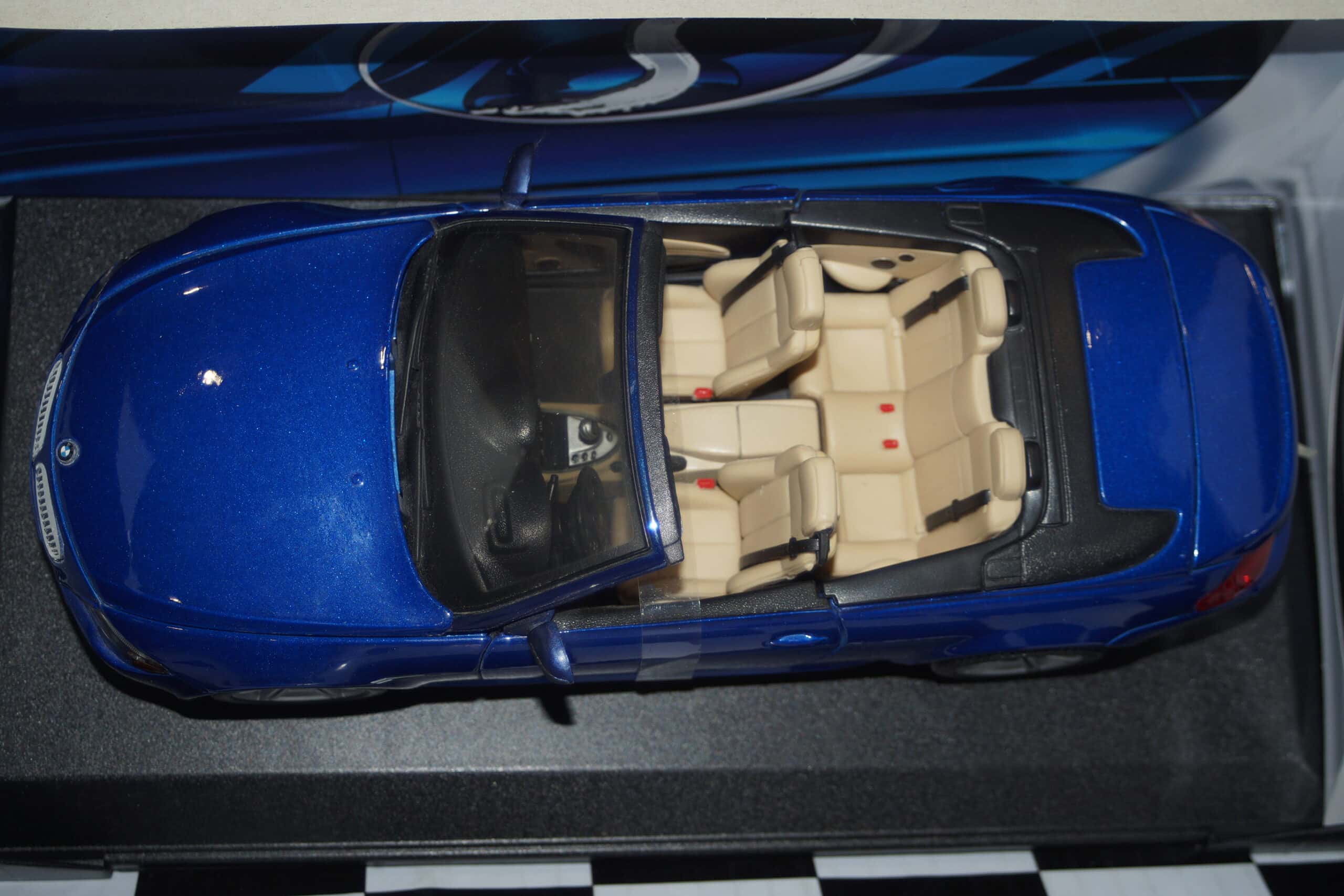 Maisto bmw m6 cabrio blue 1:18 scale ref 31145