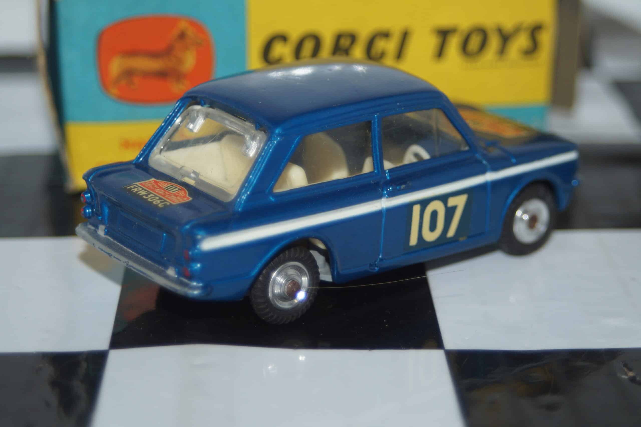 Corgi hillman imp monte carlo in blue #7 ref 328