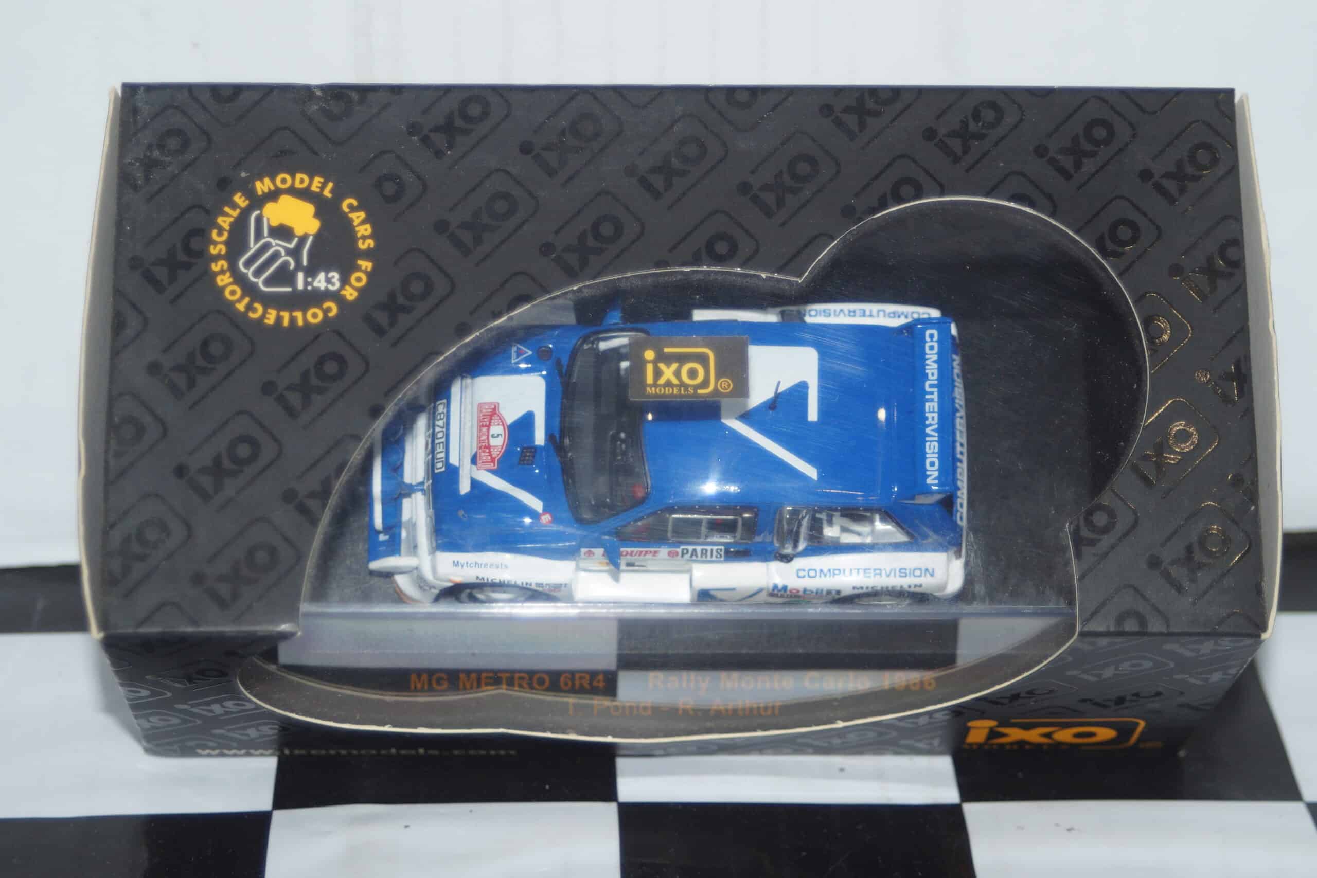 Ixo mg metro 6r4 rally monte carlo 1986 #5 t.pond 1:43 rac033