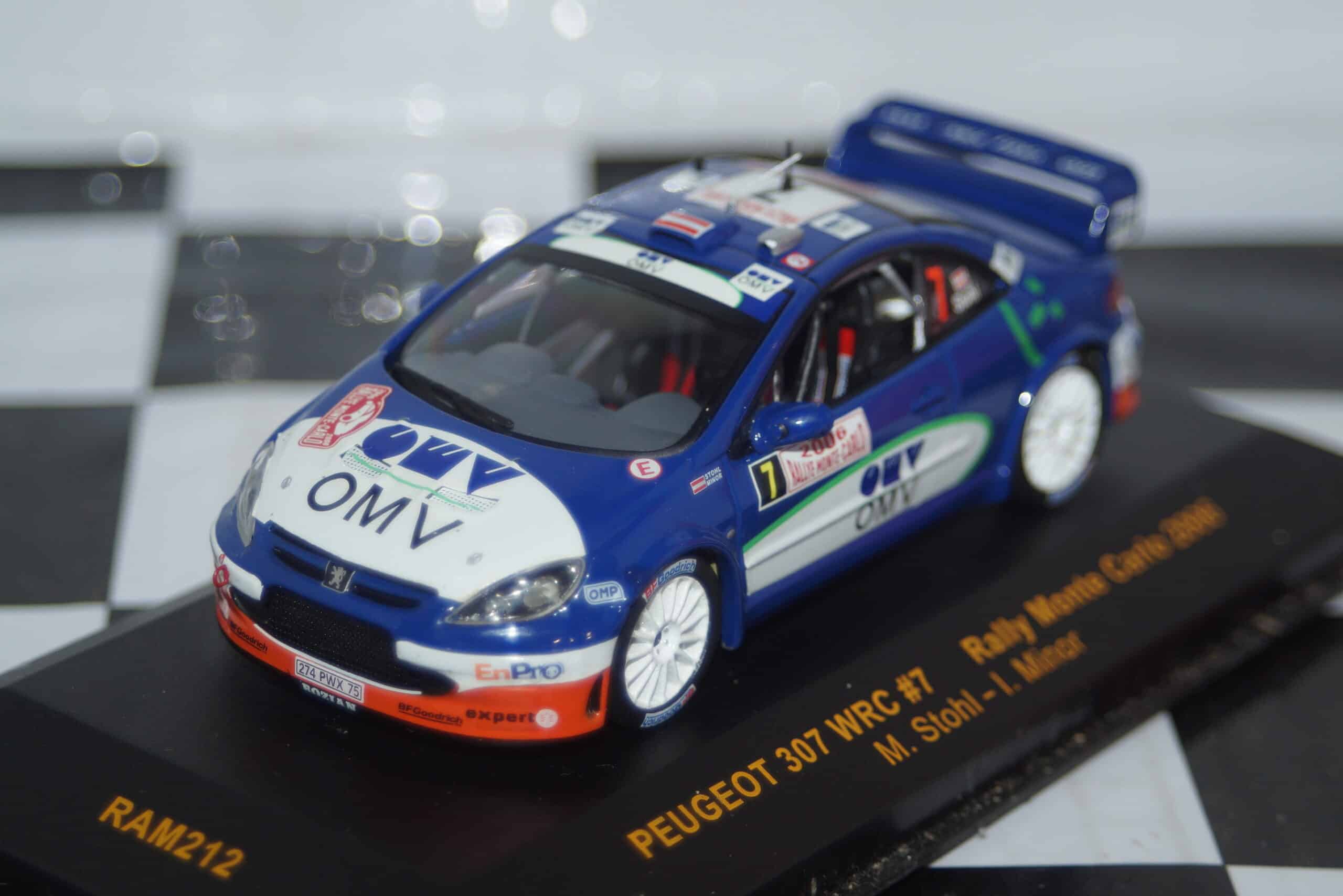 Ixo peugeot 307 wrc #7 rally monte carlo 2006 m.stohl ram212