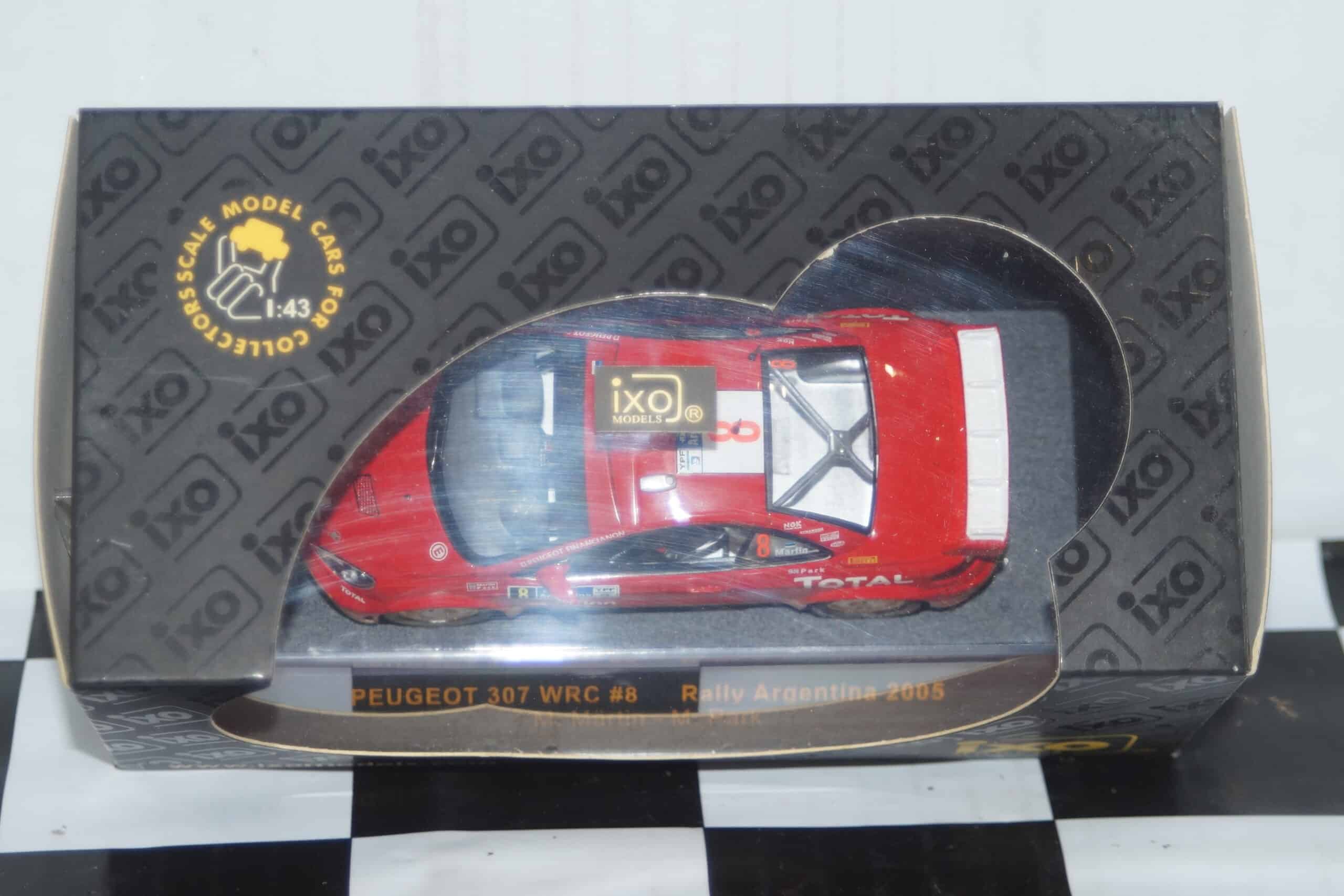 Ixo peugeot 307 wrc #8 rally argentina 2005 m.martin 1:43 ram201