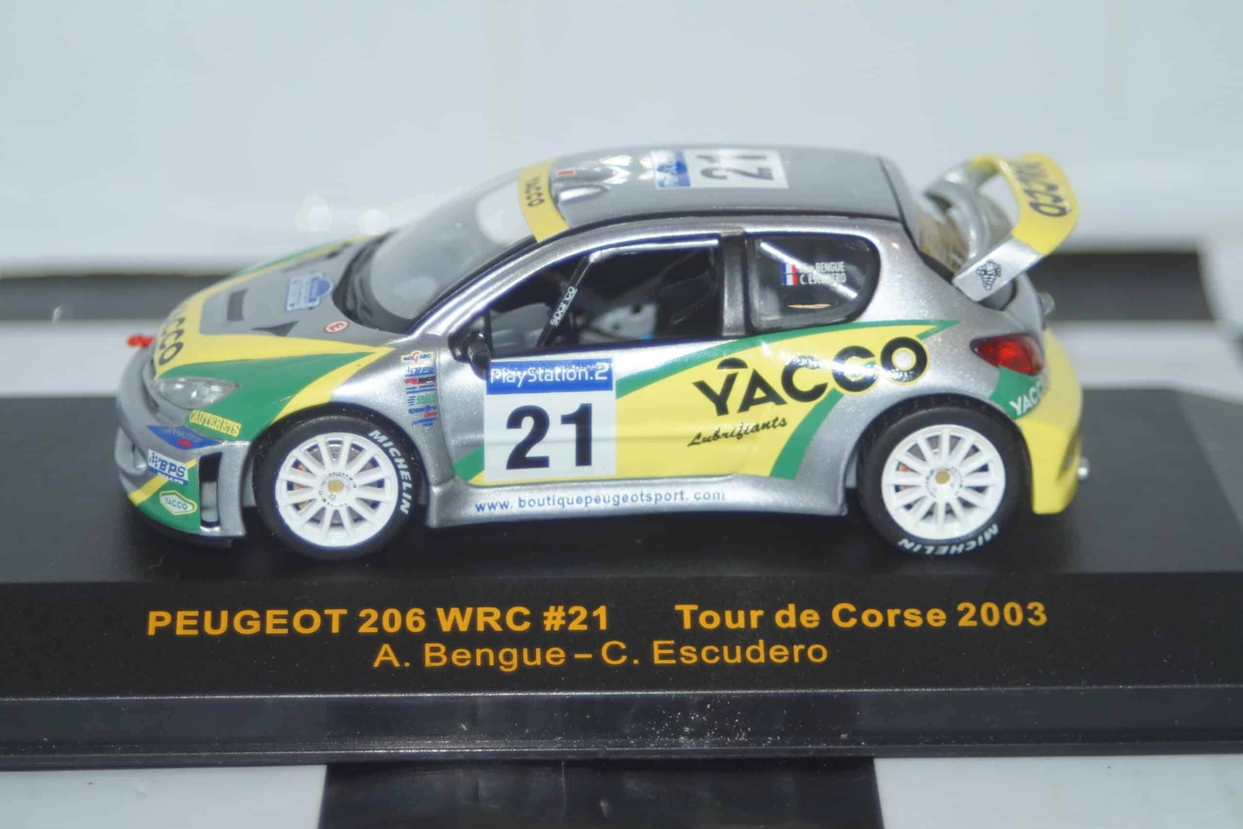 Ixo peugeot 206 tour de corse 2003 a.bengue ram131
