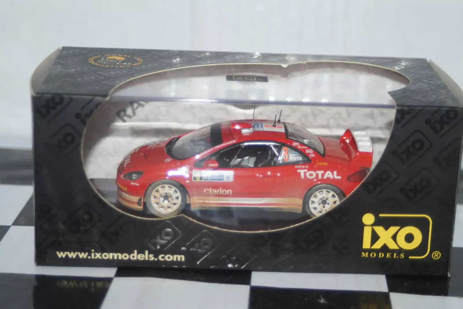 Ixo peugeot 307 wrc #8 rally argentina 2005 m.martin 1:43 ram201