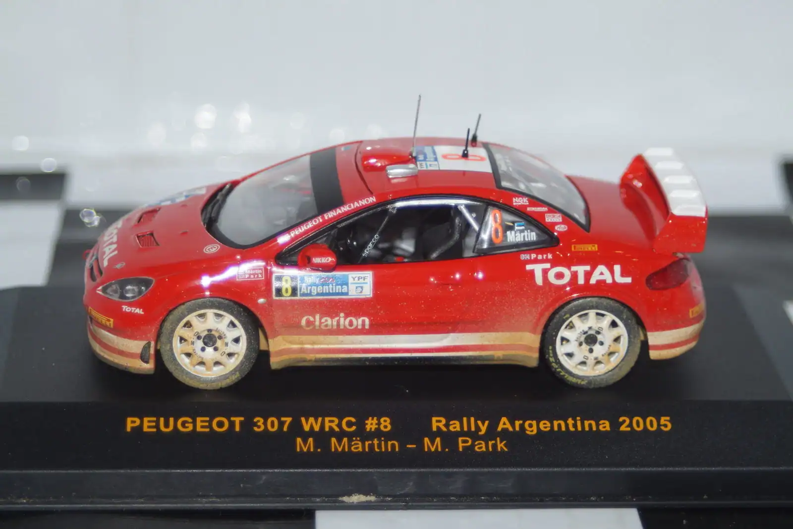 Ixo peugeot 307 wrc #8 rally argentina 2005 m.martin 1:43 ram201